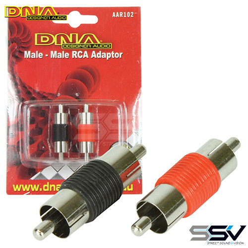 DNA AAR102 Male To Male RCA Joiners - 2 Pack