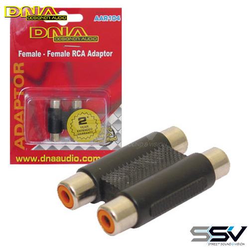 DNA AAR104 2 RCA F To 2 RCA F Adaptor - 1 Pack
