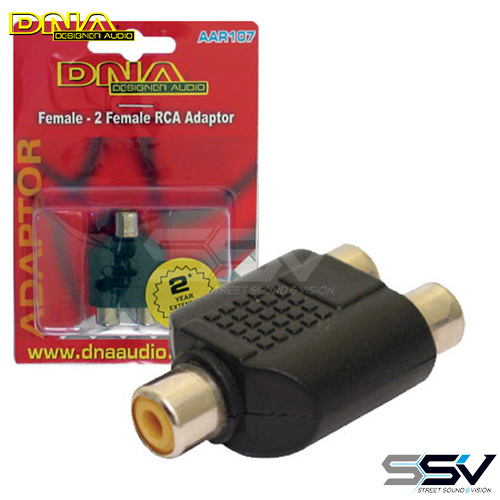DNA AAR107 RCA F To 2 RCA F Adaptor - 1 Pack