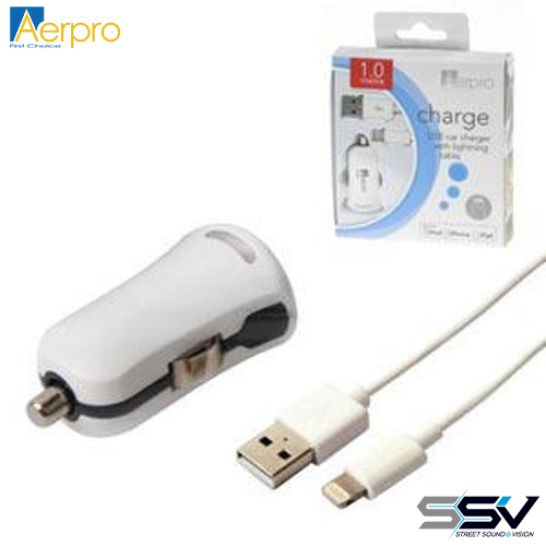 Aerpro ADM75 12v USB Charger with Apple Lightning Connector