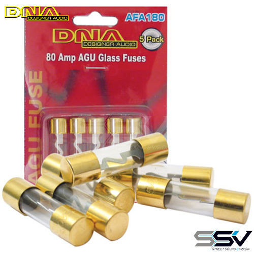 DNA AFA180 AGU Gold Fuse 80 Amp - 5 Pack