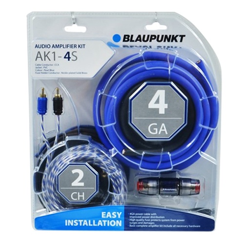 Blaupunkt AK1-4S 4GA 2 Channel Amplifier Wiring Kit