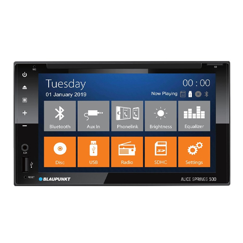 Blaupunkt AliceSprings500 6.2" DVD CD Bluetooth Phone Mirroring Via USB