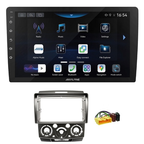 Alpine INE-AW409S 9" Wireless Apple CarPlay and Wireless Android Auto Head Unit with Aerpro AKFO1 9 Inch install kit to suit Ford ranger & Mazda bt-50