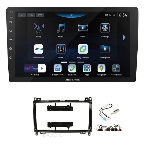 Alpine INE-AW409S 9" Wireless Apple CarPlay and Wireless Android Auto Head Unit with Aerpro AKMC2 9 Inch install kit to suit mercedes Volkswagen vario