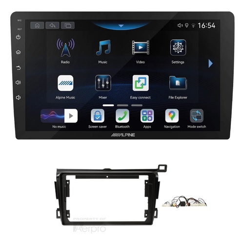 Alpine INE-AW409S 9" Wireless Apple CarPlay and Wireless Android Auto Head Unit with Aerpro AKTO5 9 Inch install kit to suit Toyota rav4 2013-2017