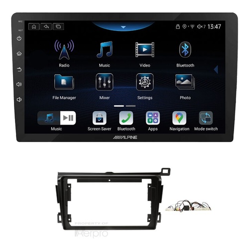 Alpine INE-AX809 9" Wireless Apple CarPlay and Wireless Android Auto Head Unit with Aerpro AKTO5 9 Inch install kit to suit Toyota rav4 2013-2017