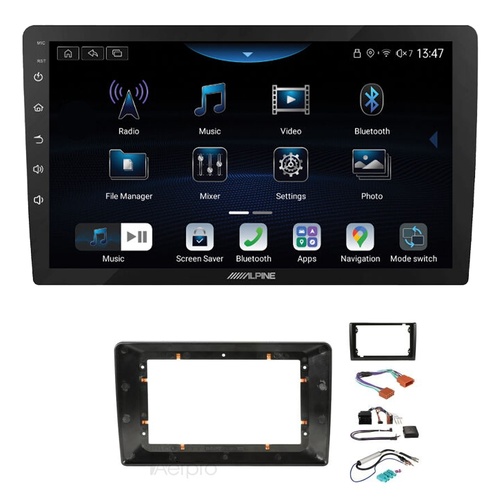 Alpine INE-AX809 9" Wireless Apple CarPlay and Wireless Android Auto Head Unit with Aerpro AKVW2 9/10 Inch install kit to suit vw various 2005-2016