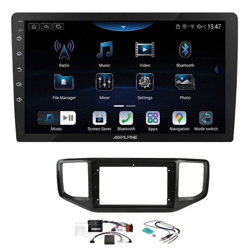 Alpine INE-AX809 9" Wireless Apple CarPlay and Wireless Android Auto Head Unit with Aerpro AKVW8 9 Inch install kit to suit Volkswagen amarok 2016-201