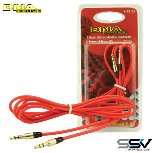 DNA ALR3115 3.5 To 3.5mm Stereo Plug 1.5 Metres