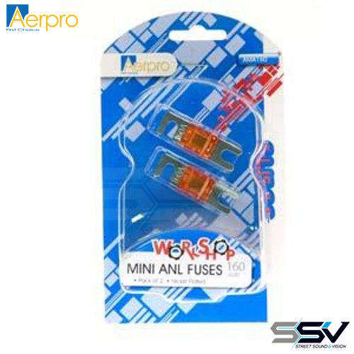 Aerpro AMA160 160 amp mini anl fuses pk of 2
