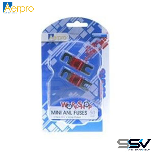 Aerpro AMA50 50 amp mini anl fuses pk of 2