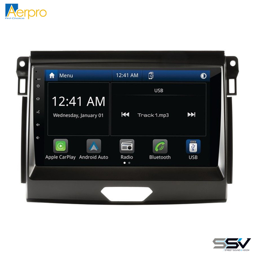 Aerpro AMFO3 9" Wireless Apple CarPlay Android Auto Head Unit To Suit Ford Ranger PX2 2015-2018 4.2" DISPLAY ONLY