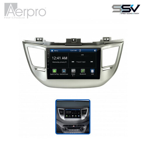 Aerpro AMHY11 9" Multimedia receiver to suit Hyundai tucson 2015-2018 - non-navigation
