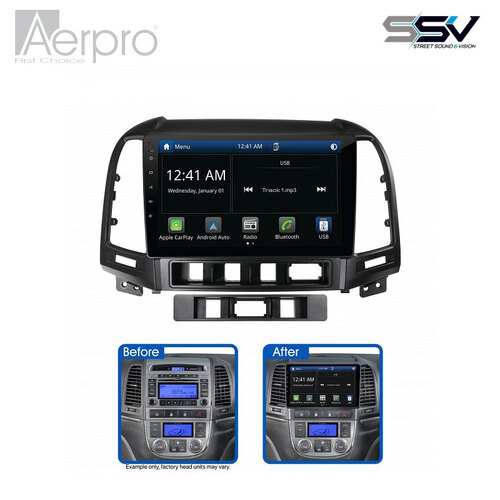 Aerpro AMHY5 9" Multimedia receiver to suit Hyundai santa fe 2009-2012