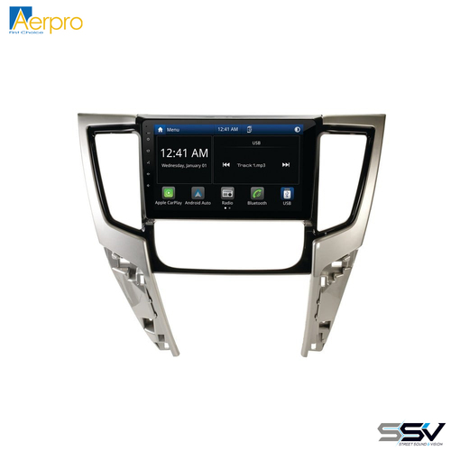 Aerpro AMMB27 9" Wireless Apple CarPlay Android Auto Head Unit To Suit Mitsubishi Triton 19-on Auto Climate Models