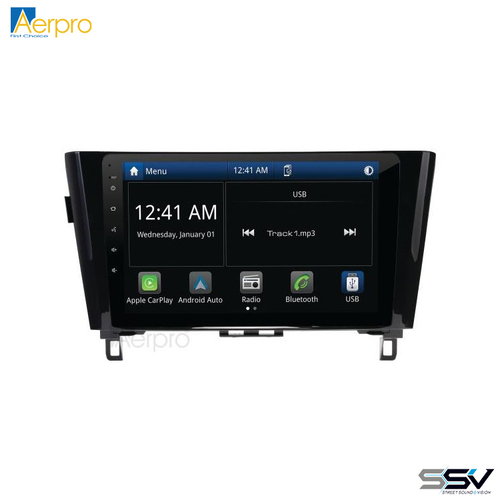 Aerpro AMNI16 10" Multimedia Receiver To Suit Nissan Qashqai 2021-on and X-Trail 2021-on 360 Camera Models without Factory Navigation
