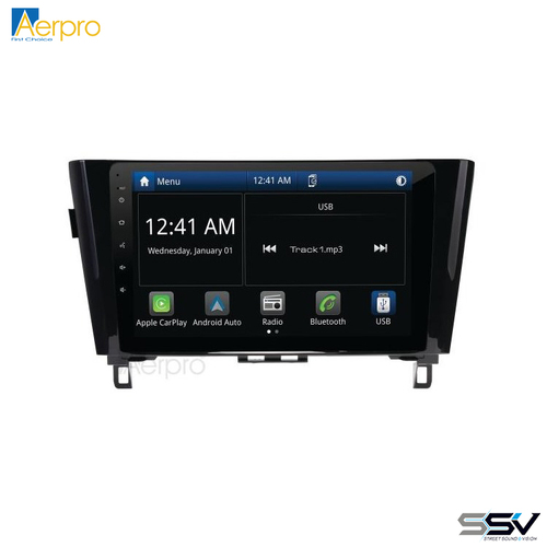 Aerpro AMNI17 10" Multimedia Receiver To Suit Nissan Qashqai 2021-on and X-Trail 2021-on Factory Navigation and 360 Camera Models Non-Amplified