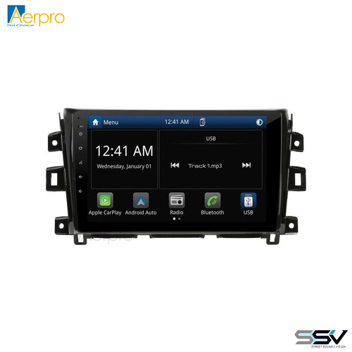 Aerpro AMNI3 10" Multimedia Receiver To Suit Nissan Navara 2018-2019 Factory Navigation and 360 Camera Models