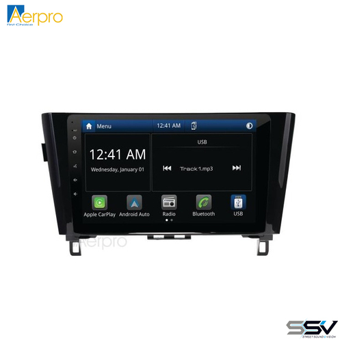 Aerpro AMNI4 10" Multimedia Receiver To Suit Nissan Qashqai 2014-2019 and X-Trail 2014-2022 Models without Factory Navigation and 360 Camera