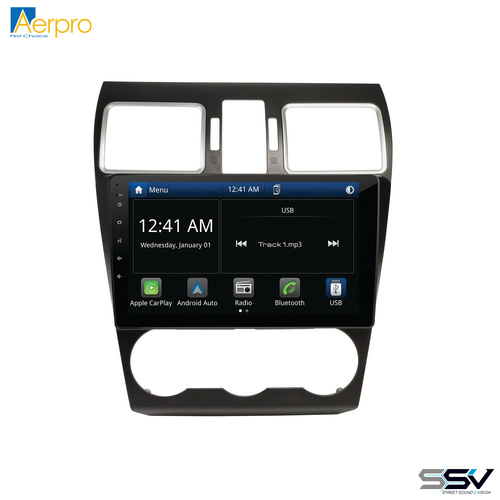 Aerpro AMSU3 9" Wireless Apple CarPlay Android Auto Head Unit To Suit Subaru various 2015-2018 without Navigation