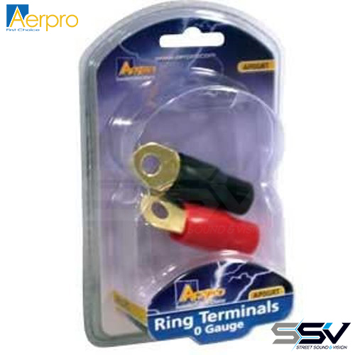 Aerpro AP0GRT 0 ga ring terminal pk 2 1r/1b
