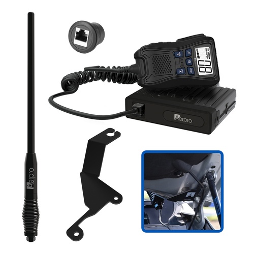 Aerpro APGWCBH1 Hideaway 5w Uhf Cb Radio Kit To Suit Gwm Ute Cannon 2020-on