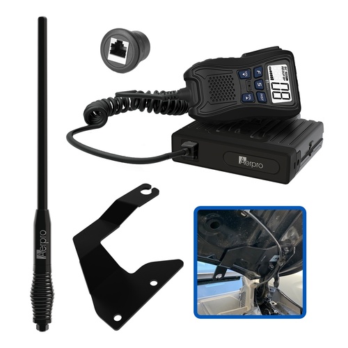 Aerpro APJPCBH1 Hideaway 5w Uhf Cb Radio Kit To Suit Jeep Grand Cherokee 2011-2021 Wk