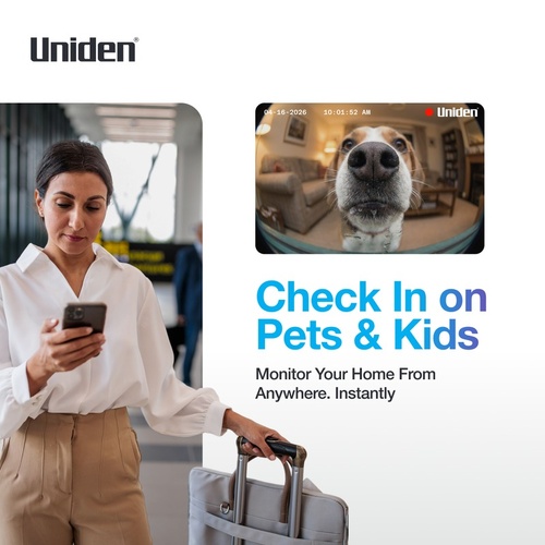 Uniden App Cam X25PT 2K Indoor Pan & Tilt Motion Tracking Camera