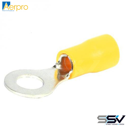 Aerpro APR63Y 6.4Mm o ring terminal yellow - 100pcs
