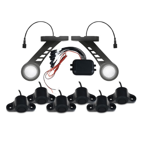 Autobacs APS600LED Truck and Trailer Docking Sensor System 6 Sensors with LED Indicators