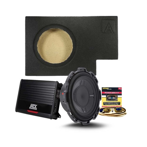 MTX & Rockford 10" Subwoofer Bass Bundle To Suit Toyota Land Cruiser 70 Series