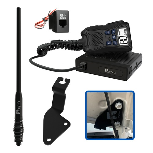 Aerpro APTYCBH1 Hideaway 5w Uhf Cb Radio Kit To Suit Toyota Hilux 2015-on