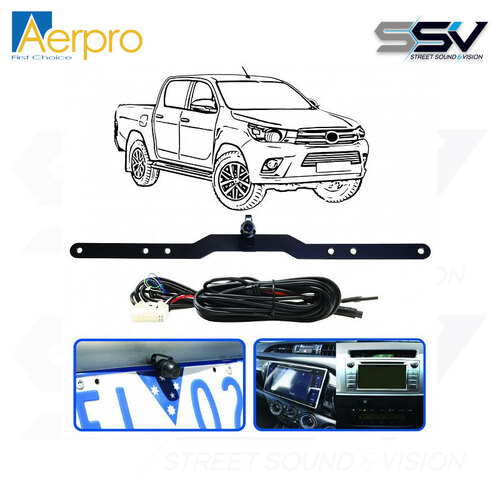 Aerpro APVTY12C: Vehicle Specific Reverse Camera Kit To Suit Toyota Hilux (2014-2019)