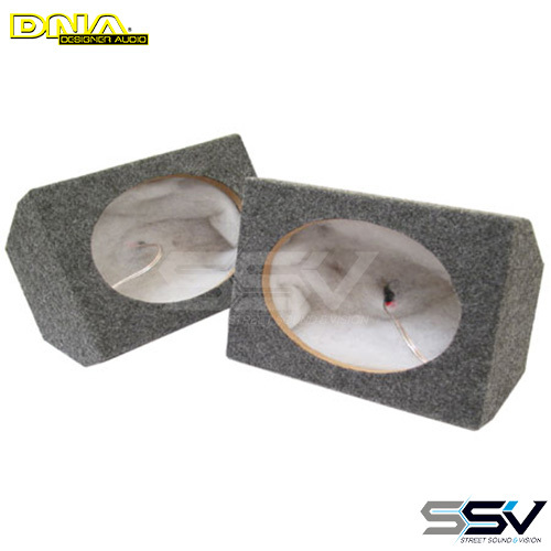 DNA ASC691 6x9in MDF Speaker Box Grey - 1 Pair