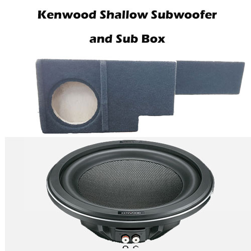 Subwoofer Box with Shallow Kenwood Subwoofer to Suit Landcruiser Single Cab