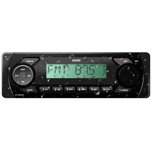 Axis AT1900BT 12/24V Water/Dust Proof AM/FM Bluetooth Receiver