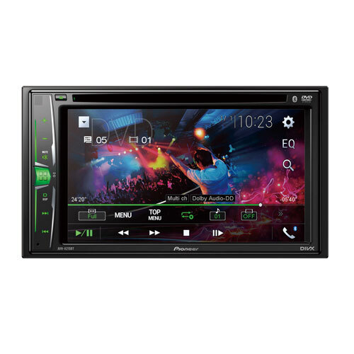 Pioneer AVH-A215BT Multimedia AV Receiver with Bluetooth, iPod/iPhone, USB & Aux-In
