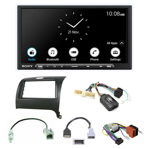 Sony XAV-AX4000 Head unit pack to suit Kia Cerato YD 2013–2018 (Compatible with factory non- Amplified System only)
