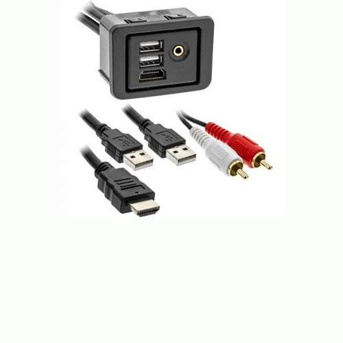 Axxess AXUSB-RAM1 USB/AUX/HDMI Replacement Panel (3ft) To Suit RAM 2015-2021