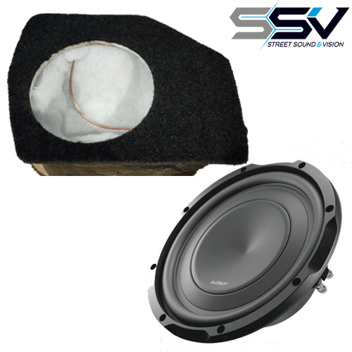 Audison APS10 Subwoofer with Fibreglass Stealth Box to suit Ford Ranger & Mazda BT50 Dual Cab