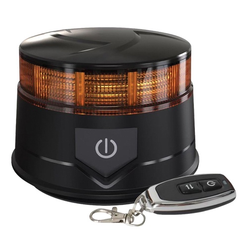 Crossfire B75RC 75mm Rechargeable LED Beacon with Remote Control Magnetic Mount
