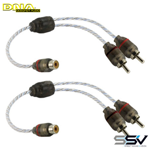 DNA BRCA412BU Bulk Y Split 1F To 2M RCA 1Pair Blue