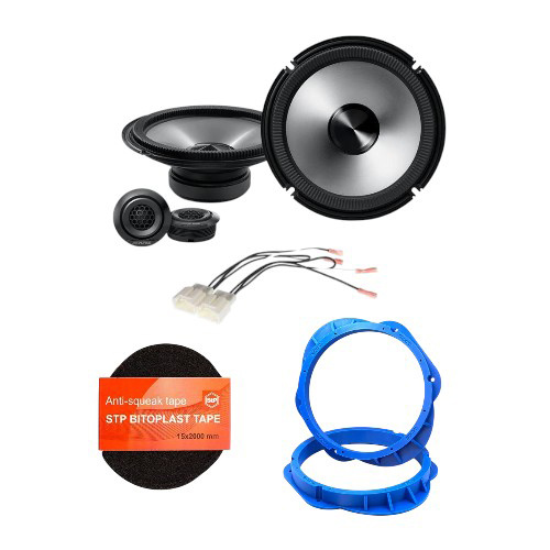 Alpine BRV-S80C 8" Speakers & Fitting Accessories to suit Ford Ranger, & VW Amarok