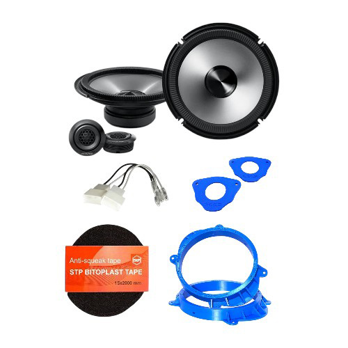 Alpine BRV-S80C 8" Speakers & Fitting Accessories to suit Isuzu D-Max & Mazda BT-50