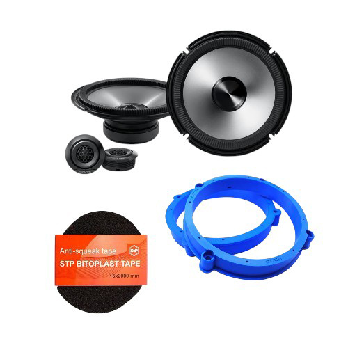 Alpine BRV-S80C 8" Speakers & Fitting Accessories to suit Porsche Vehicles