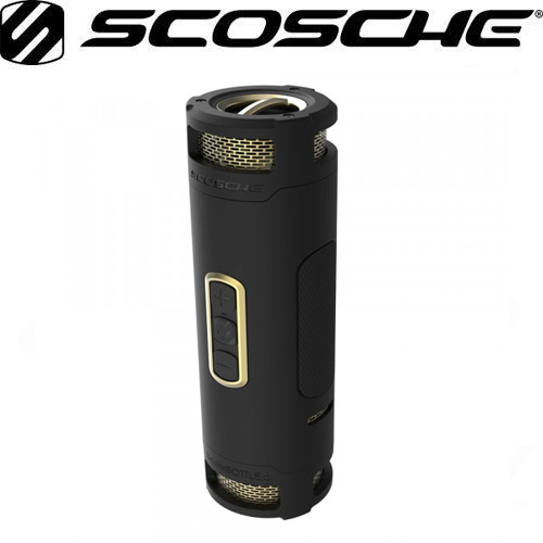 Scosche BoomBottle+ Rugged waterproof wireless portable speaker (Black/Gold)