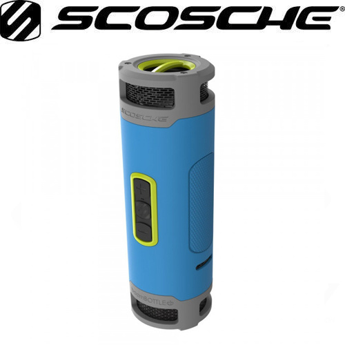 Scosche BoomBottle+ Rugged waterproof wireless portable speaker (Sport Blue)