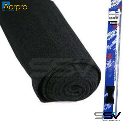 Aerpro CABK1 75 x 2m Black Felt Carpet