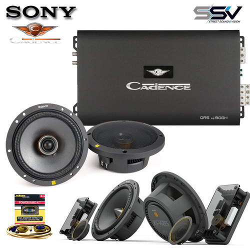 Sony ES™ Speaker's & Cadence 4-Channel Amplifier Kit